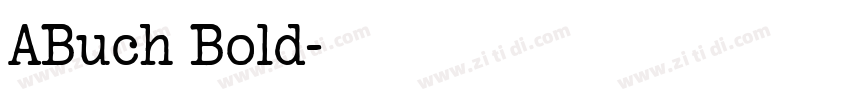ABuch Bold字体转换 ABuch Bold字体转换